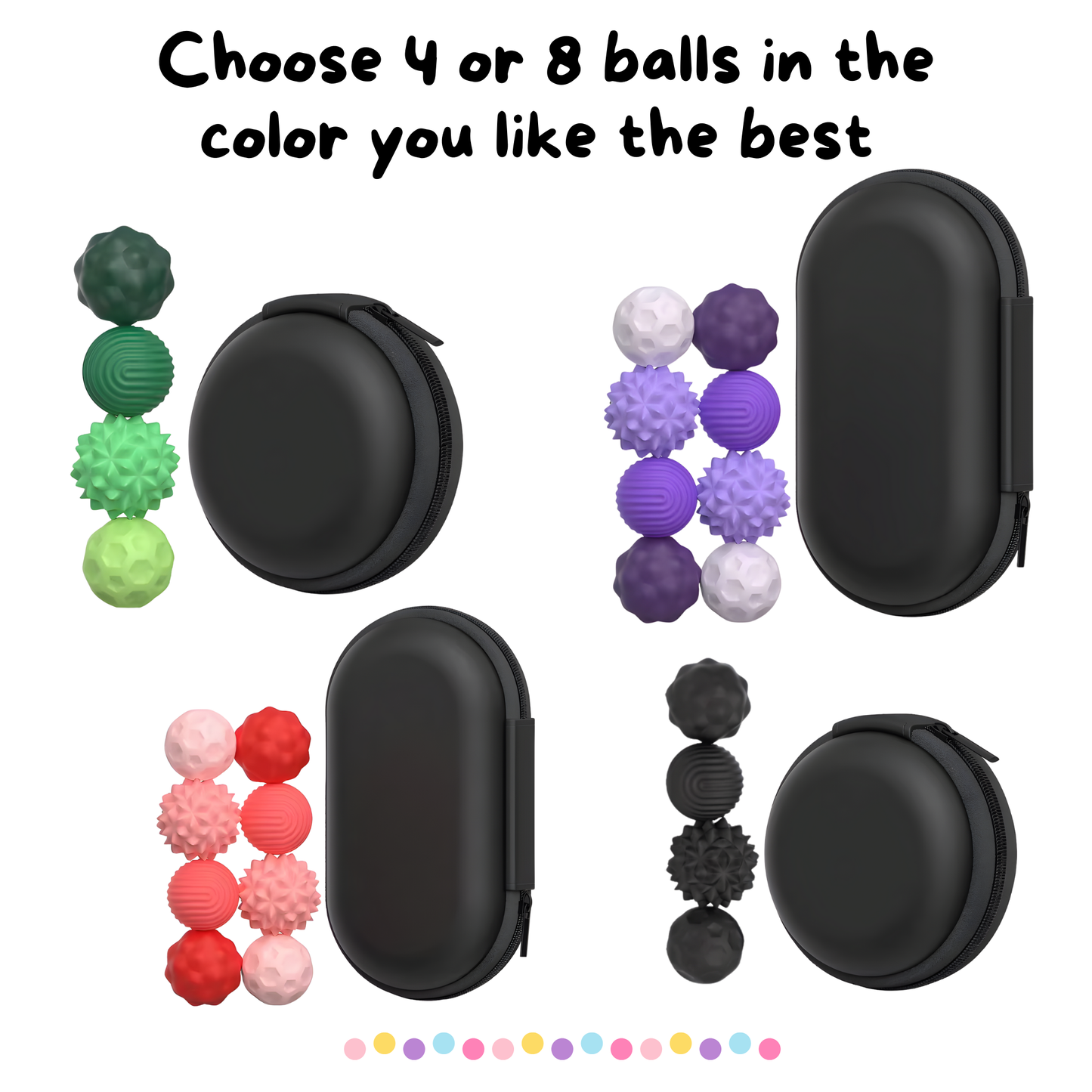 Focus Balls Sensory Toy – Silicone Magnetic Balls for Stress Relief and Improved Focus