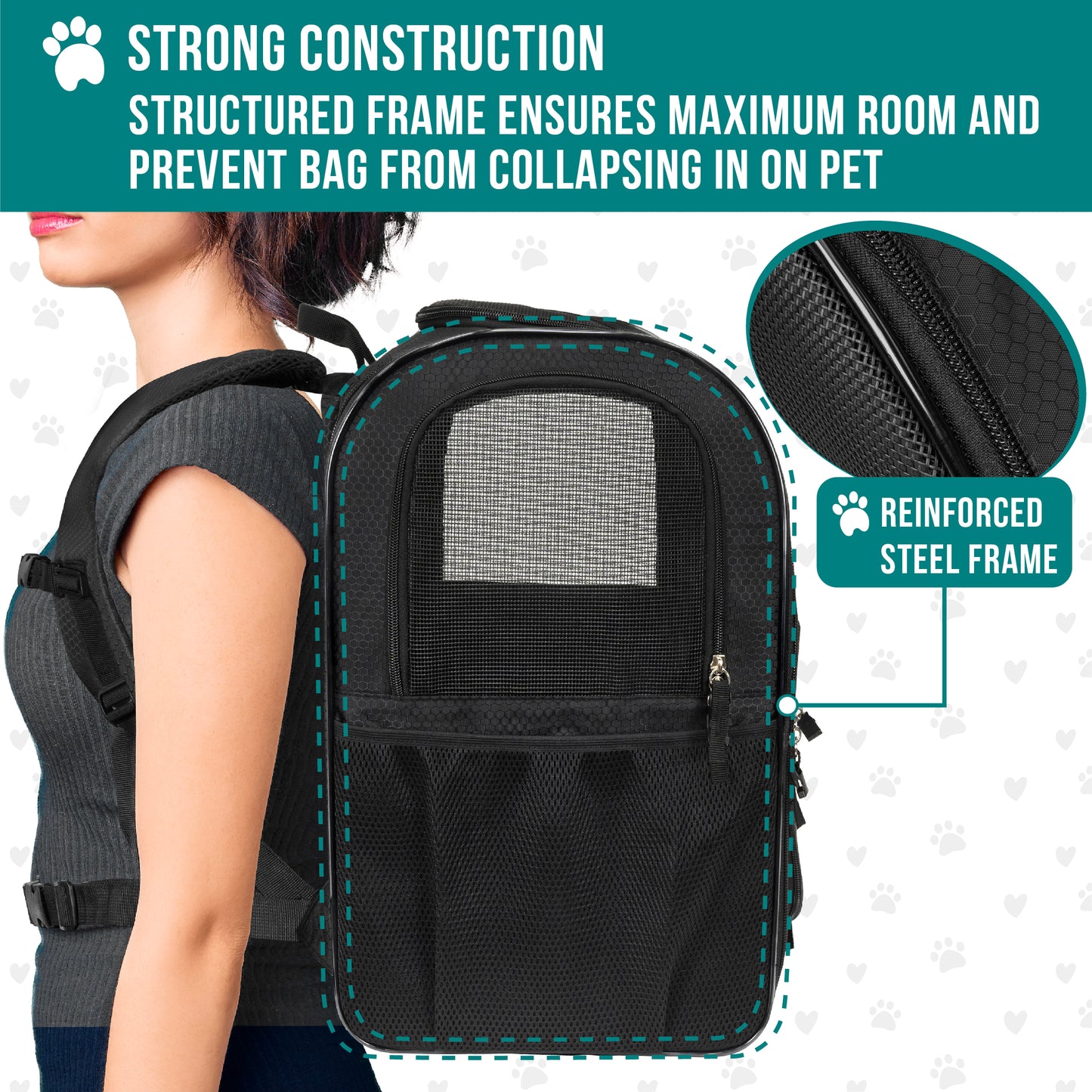 Pet Dog Carrier Backpack Portable Travel Cat Bag Comfort Breathable Mesh Soft