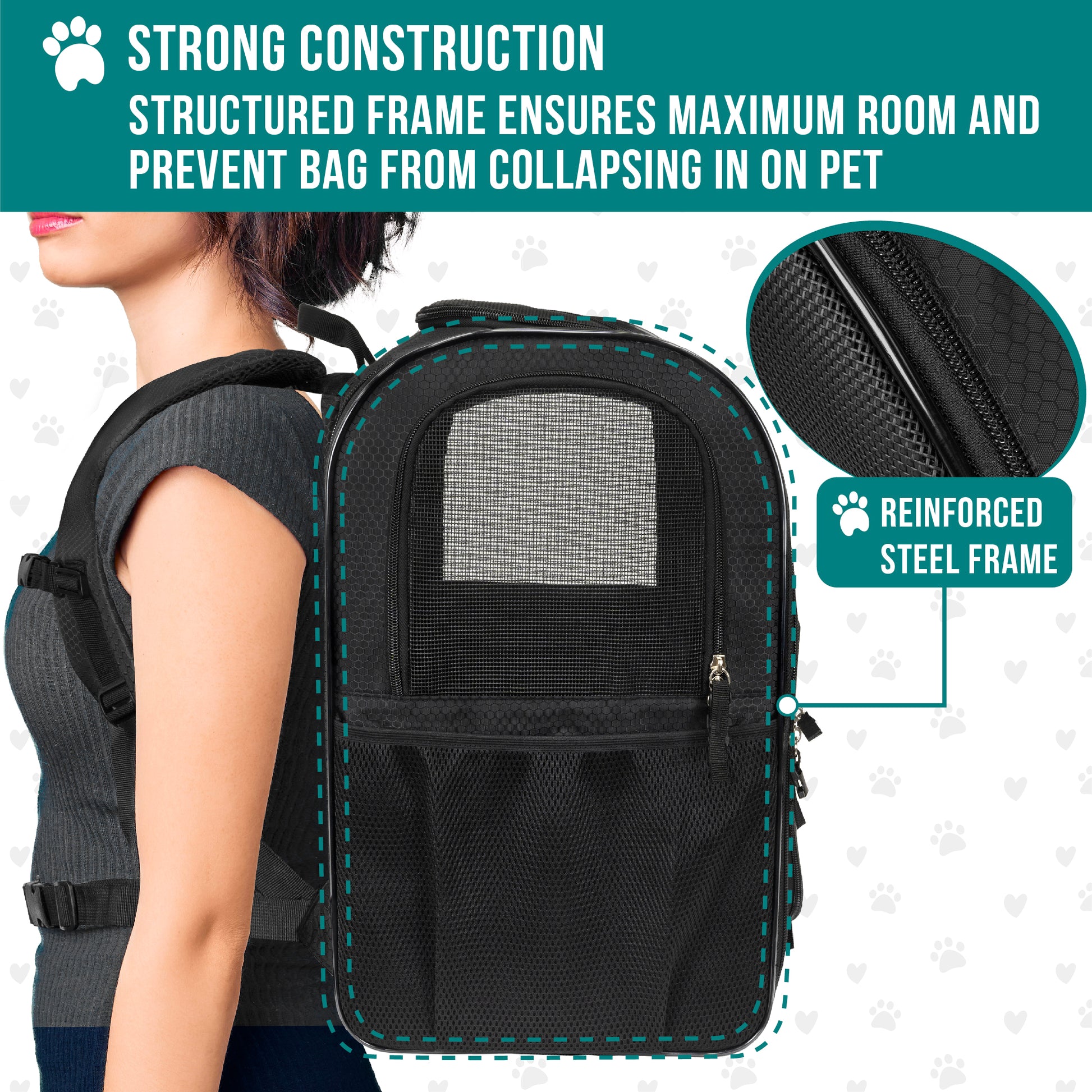 Pet Dog Carrier Backpack Portable Travel Cat Bag Comfort Breathable Mesh Soft