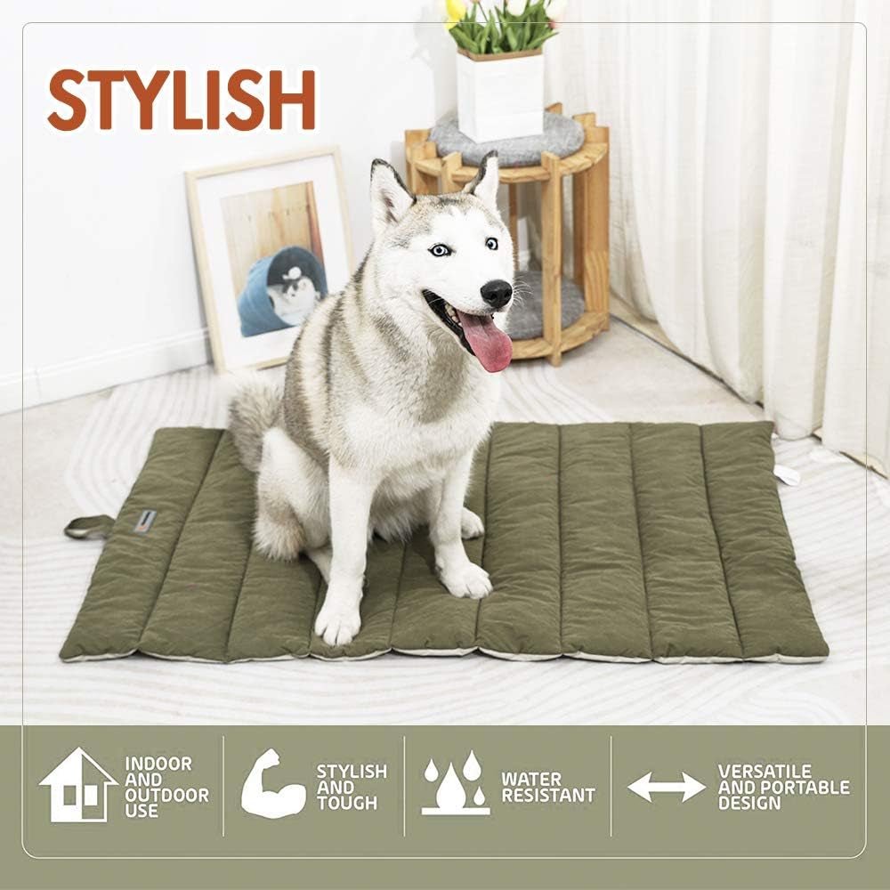 Outdoor Dog Bed, Waterproof, Washable, Large Size, Durable, Water Resistant, Portable and Camping Travel Pet Mat