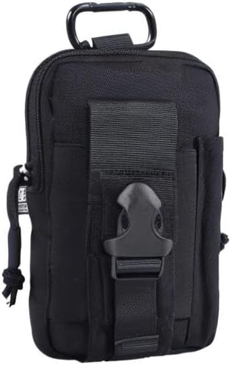 MOLLE EDC Pouch (Black-A/Black Stitches)