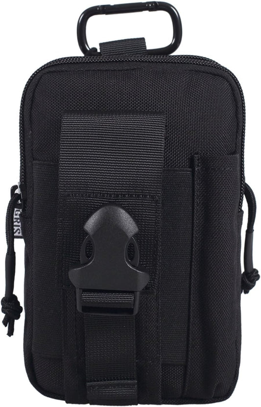 MOLLE EDC Pouch (Black-A/Black Stitches)