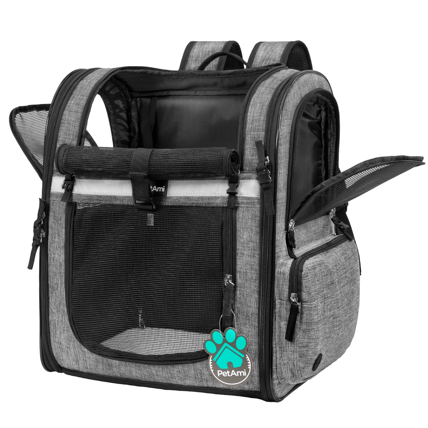 Pet Dog Carrier Backpack Portable Travel Cat Bag Comfort Breathable Mesh Soft