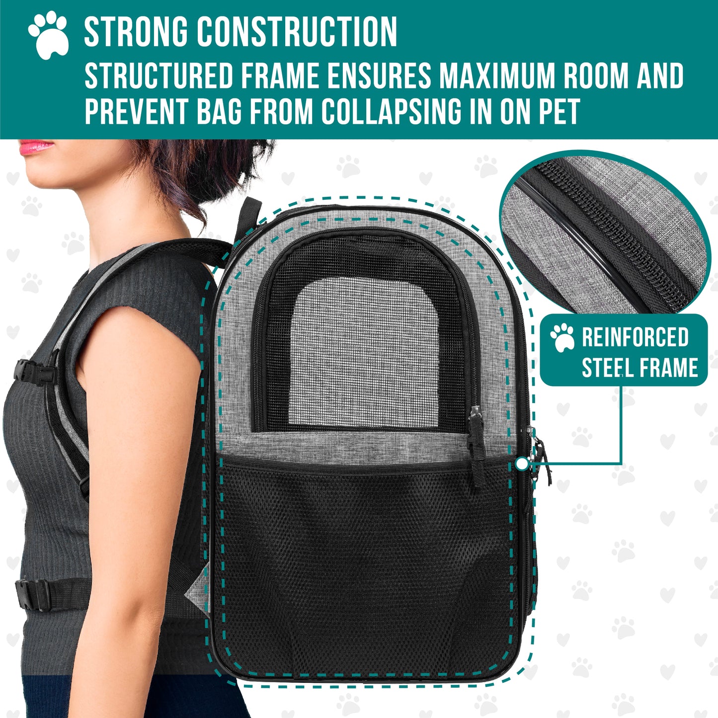 Pet Dog Carrier Backpack Portable Travel Cat Bag Comfort Breathable Mesh Soft
