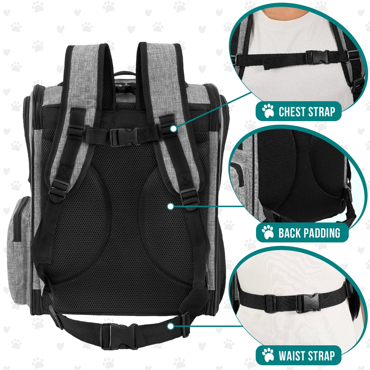 Pet Dog Carrier Backpack Portable Travel Cat Bag Comfort Breathable Mesh Soft
