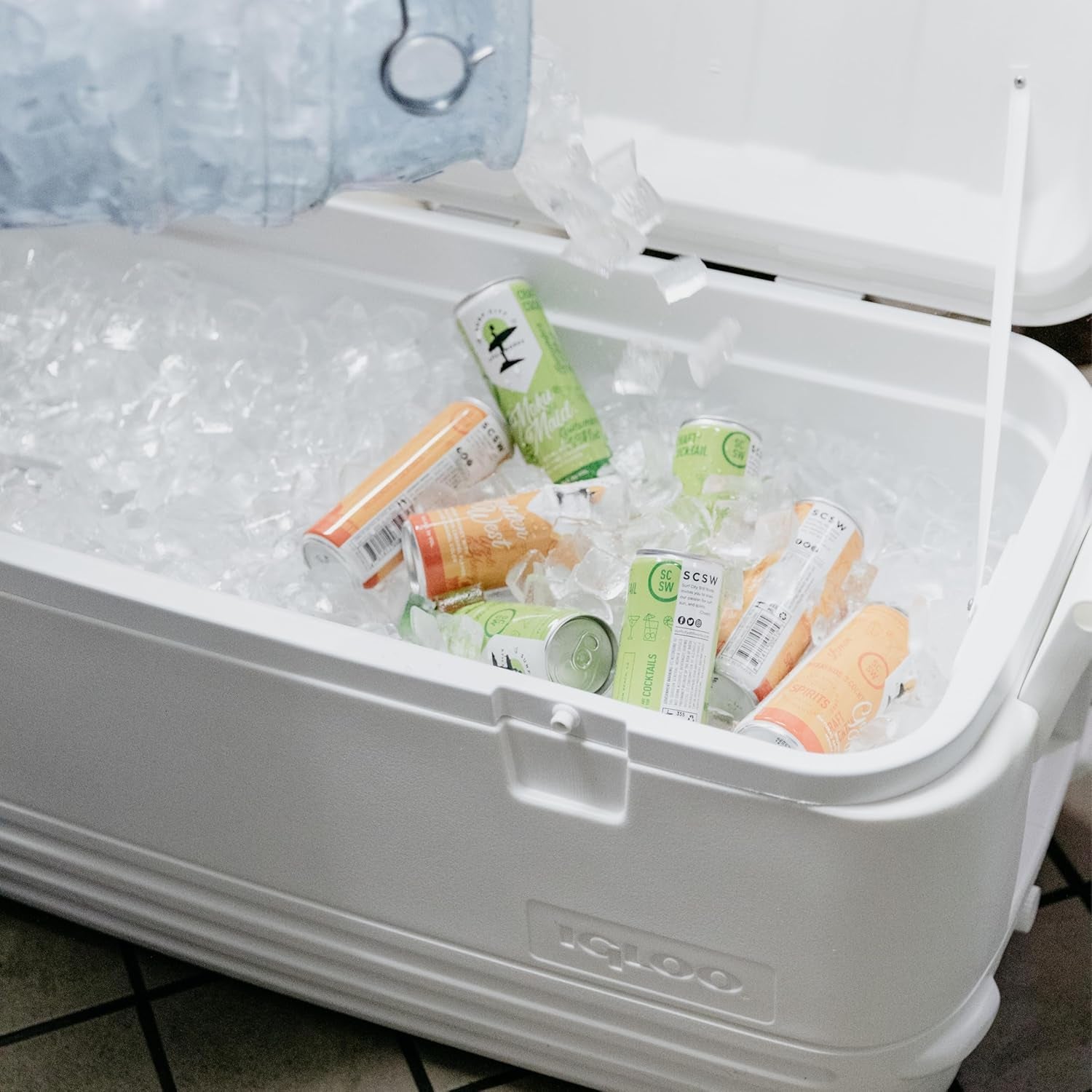 Coolers, Insulated Portable Hard Shell Ice Chest Cooler
