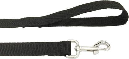 20Ft 30Ft 40Ft 50Ft Nylon Long Training Dog Leash for Small Medium Large Dogs, Long Leashes Dog/Puppy Lead for Obedience Recall Training, Camping, or Backyard, 1 Inch Wide (30 Foot, Black)