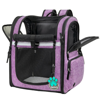 Pet Dog Carrier Backpack Portable Travel Cat Bag Comfort Breathable Mesh Soft