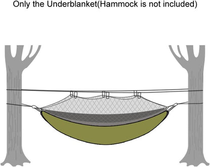Night Protector Ultralight Hammock Underquilt, Full Length Camping Quilt for Hammocks Warm 3-4 Seasons, Weighs Only 28Oz, Great for Camping Hiking Backpacking Traveling Beach