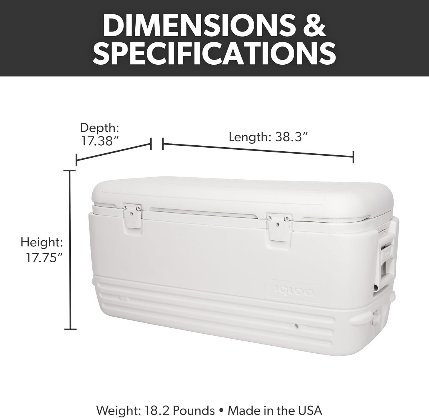 Coolers, Insulated Portable Hard Shell Ice Chest Cooler