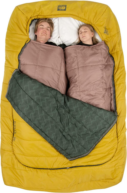 Tru.Comfort Doublewide 20 Degree Sleeping Bag – Two Person Synthetic Camping Sleeping Bag for Couples & Family Camping