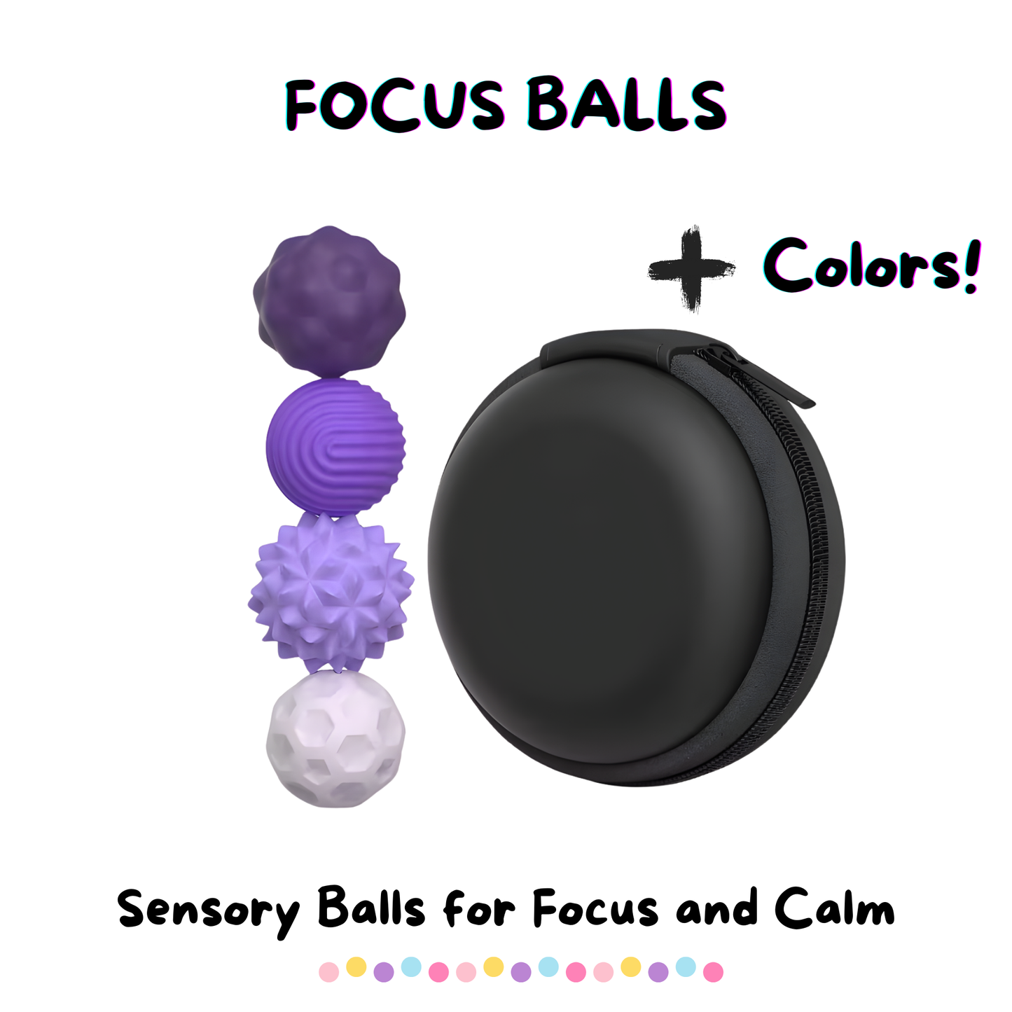 Focus Balls Sensory Toy – Silicone Magnetic Balls for Stress Relief and Improved Focus