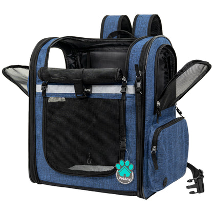 Pet Dog Carrier Backpack Portable Travel Cat Bag Comfort Breathable Mesh Soft