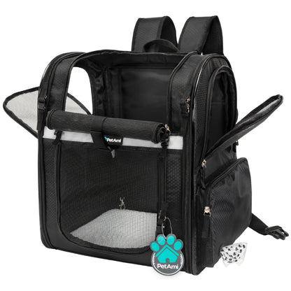 Pet Dog Carrier Backpack Portable Travel Cat Bag Comfort Breathable Mesh Soft