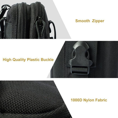 MOLLE EDC Pouch (Black-A/Black Stitches)