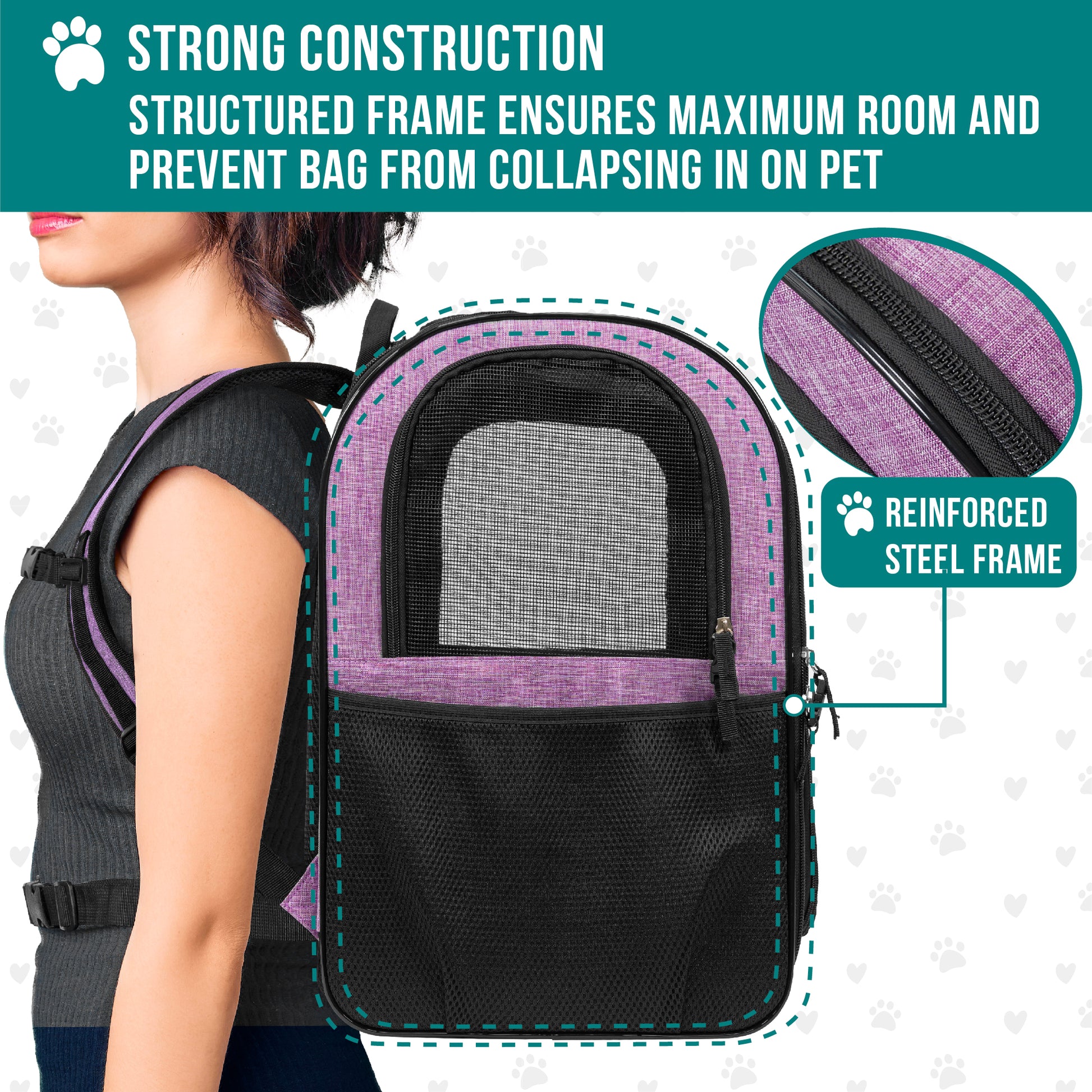Pet Dog Carrier Backpack Portable Travel Cat Bag Comfort Breathable Mesh Soft