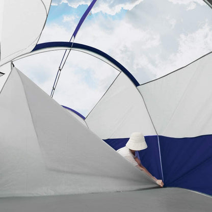 Tent 8 Person Camping Tents, Weather Resistant Family Tent, 5 Large Mesh Windows, Double Layer, Divided Curtain for Separated Room, Portable with Carry Bag