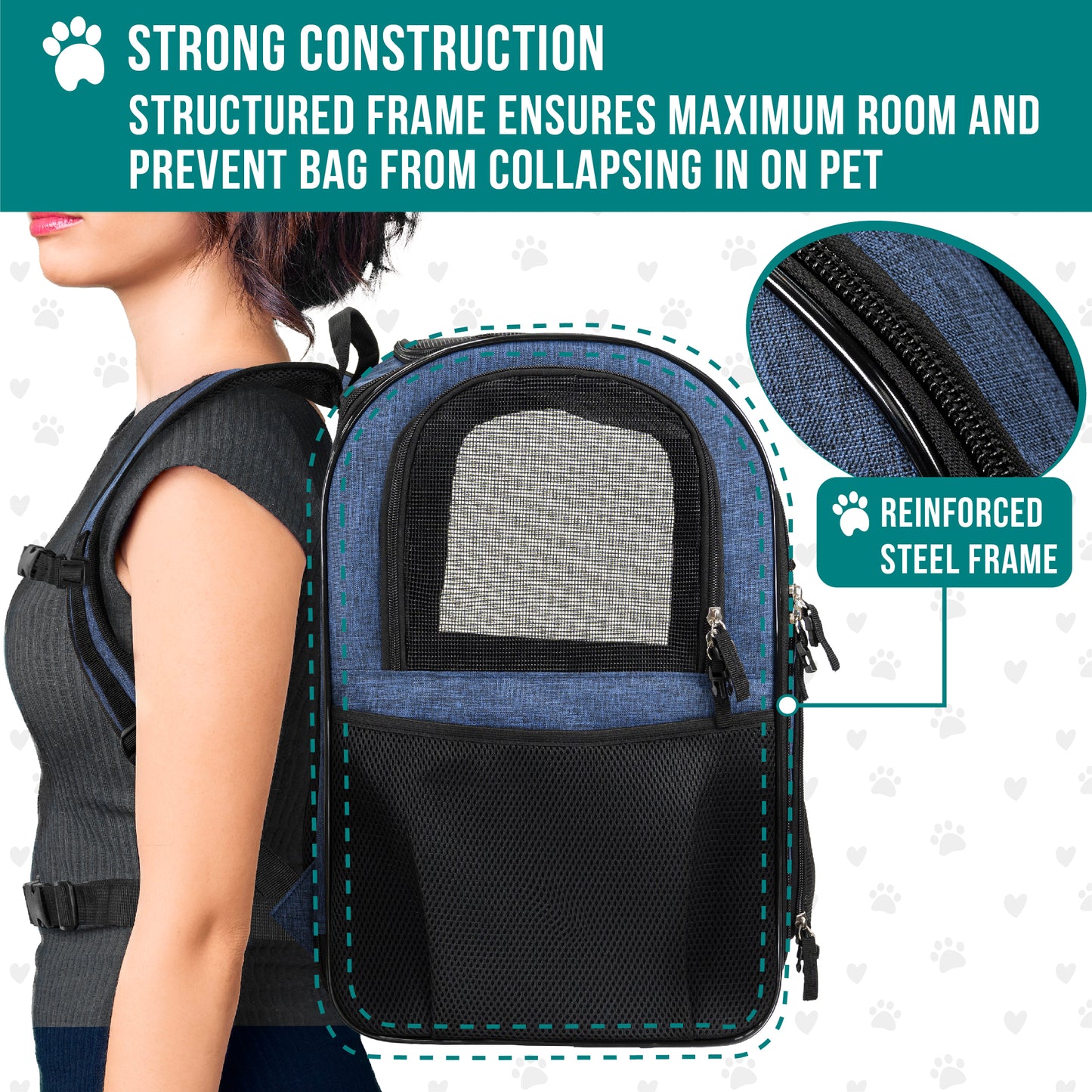 Pet Dog Carrier Backpack Portable Travel Cat Bag Comfort Breathable Mesh Soft