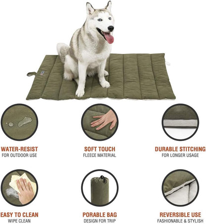 Outdoor Dog Bed, Waterproof, Washable, Large Size, Durable, Water Resistant, Portable and Camping Travel Pet Mat