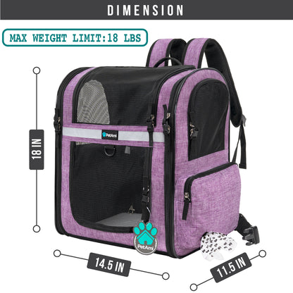 Pet Dog Carrier Backpack Portable Travel Cat Bag Comfort Breathable Mesh Soft